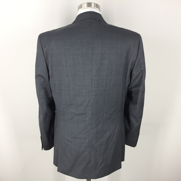 Joseph Jos A Bank 39 R 100% wool Charcoal Gray - Picture 3 of 4